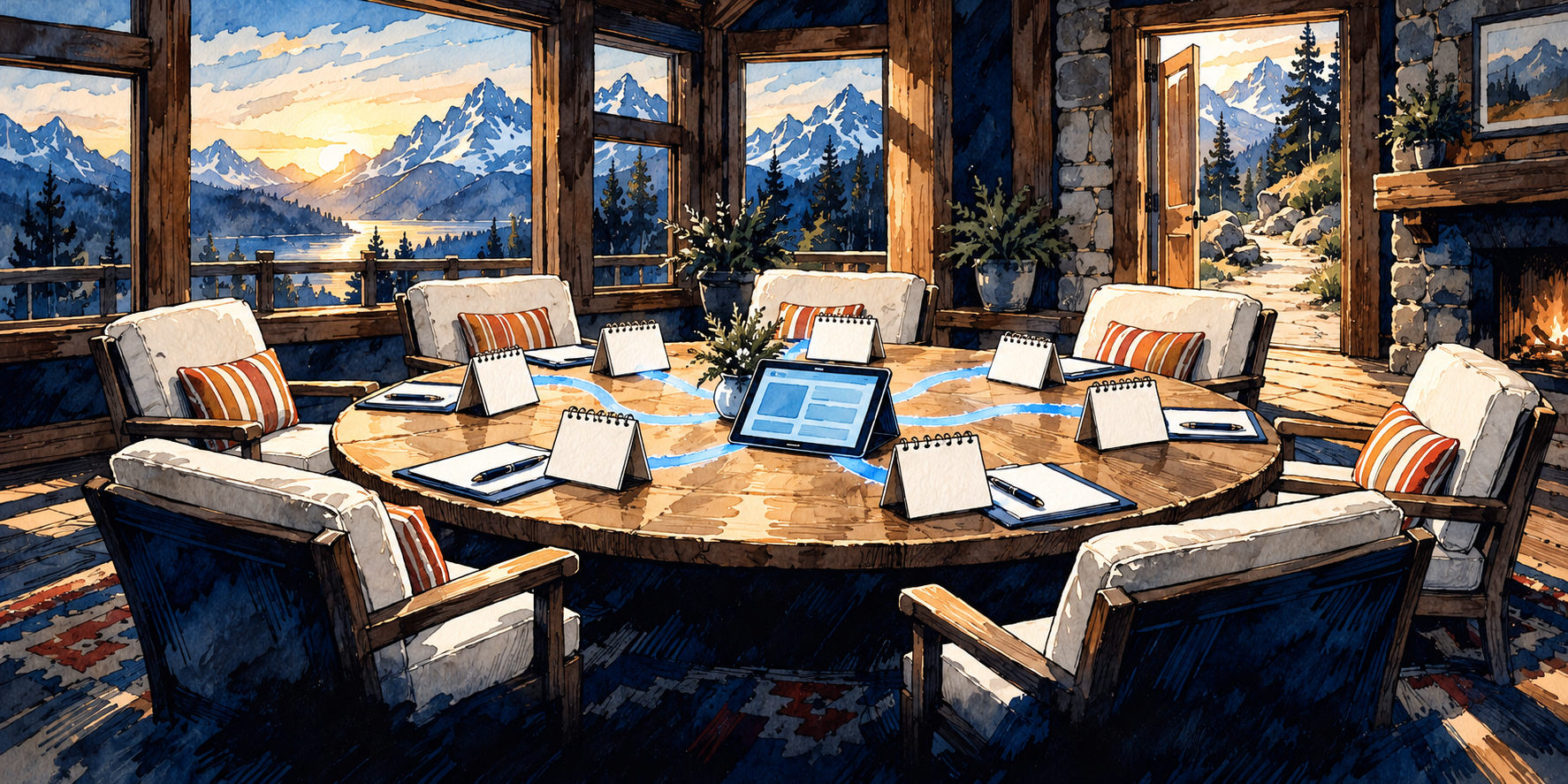 Illustration of group sessions connected to a booking calendar